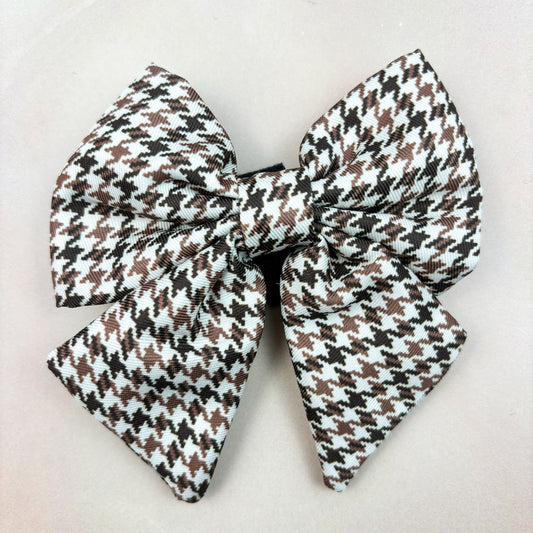 Country Houndstooth Sailor Bow Tie