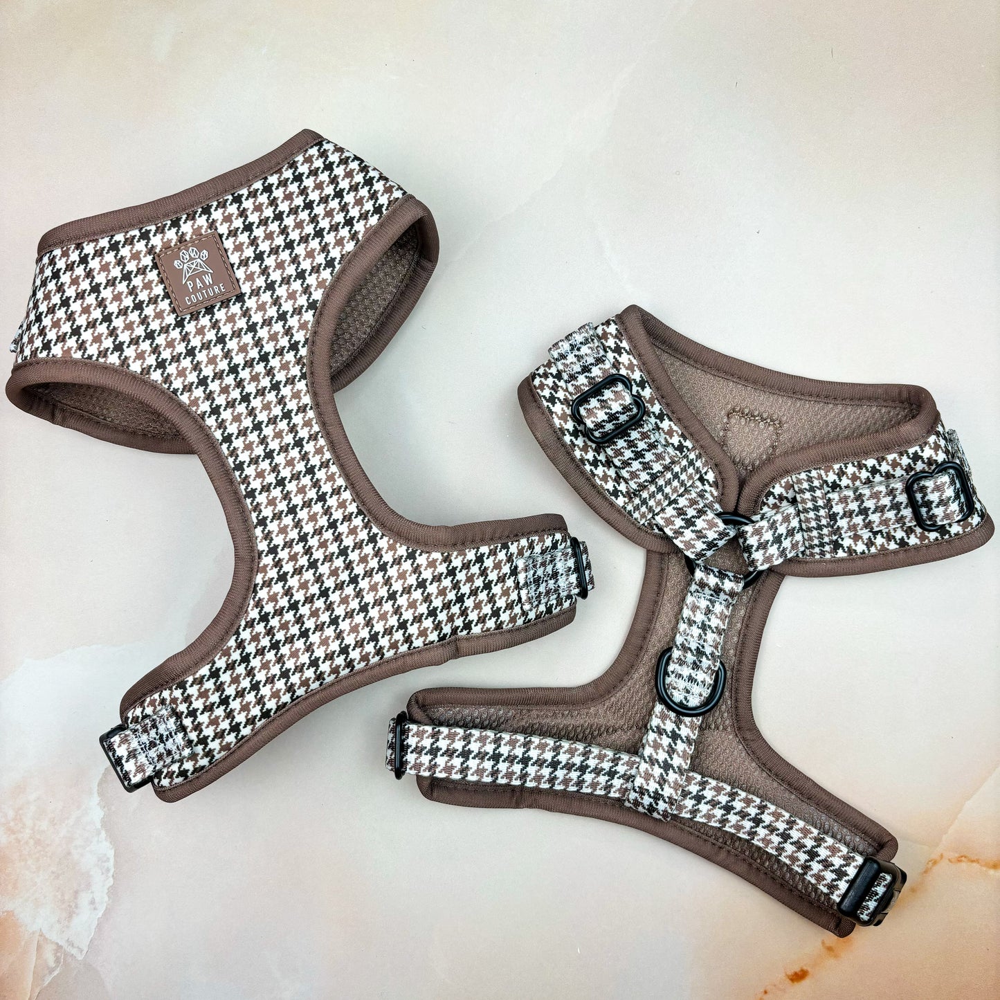Country Houndstooth Adjustable Harness & Lead Bundle