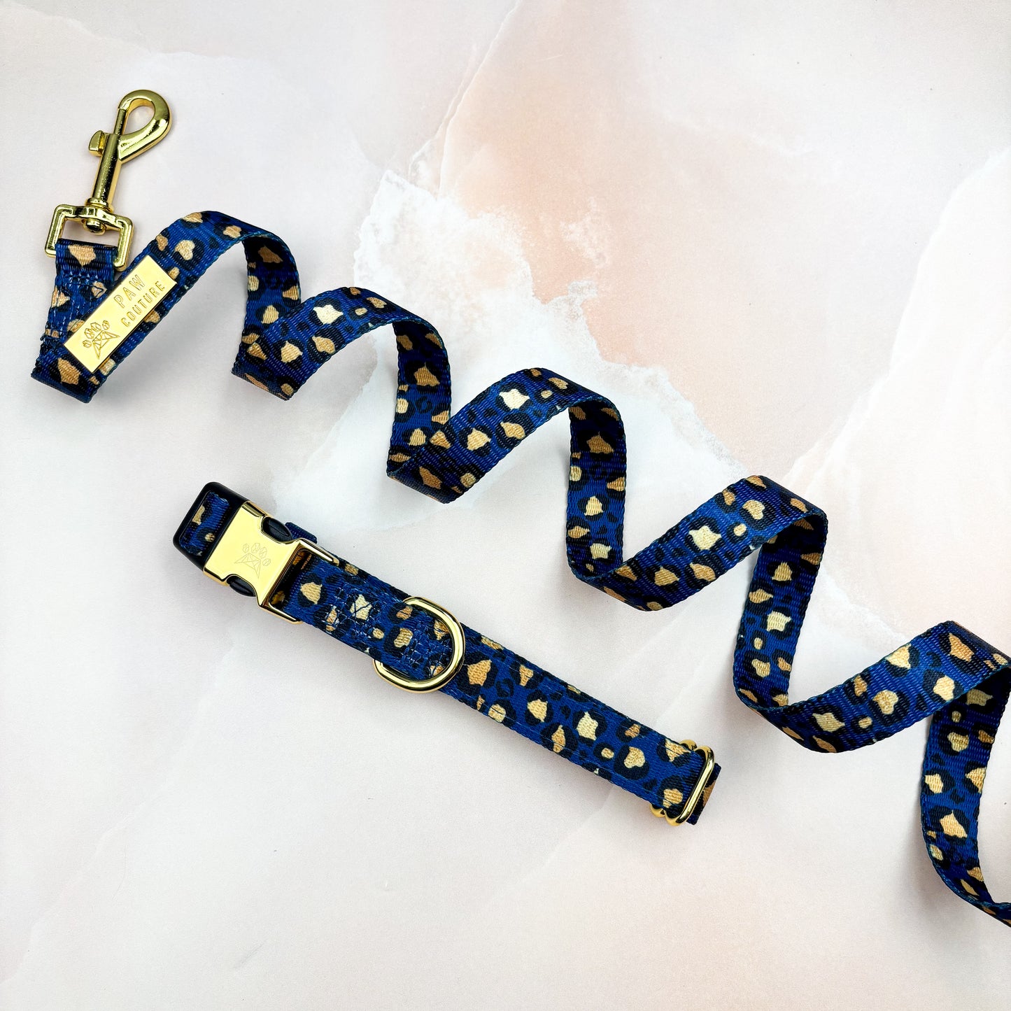 Sapphire Safari Deluxe - Collar & Lead Bundle