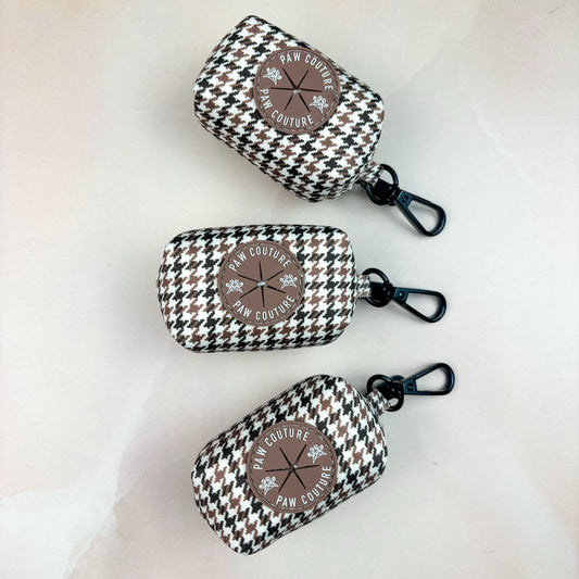Country Houndstooth Poo Bag Holder