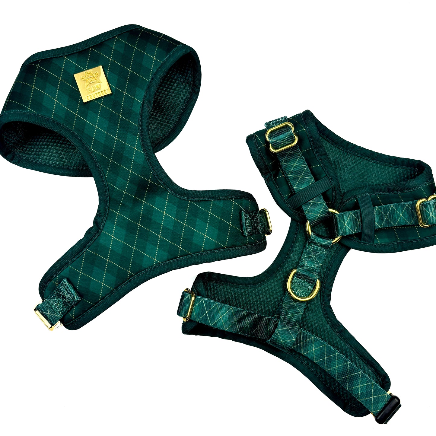 Argyle Deluxe Adjustable Harness & Lead Bundle