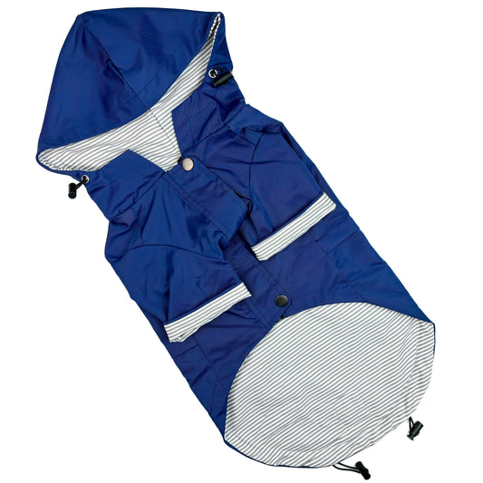Waterproof Dog Rain Jacket - Royal Blue
