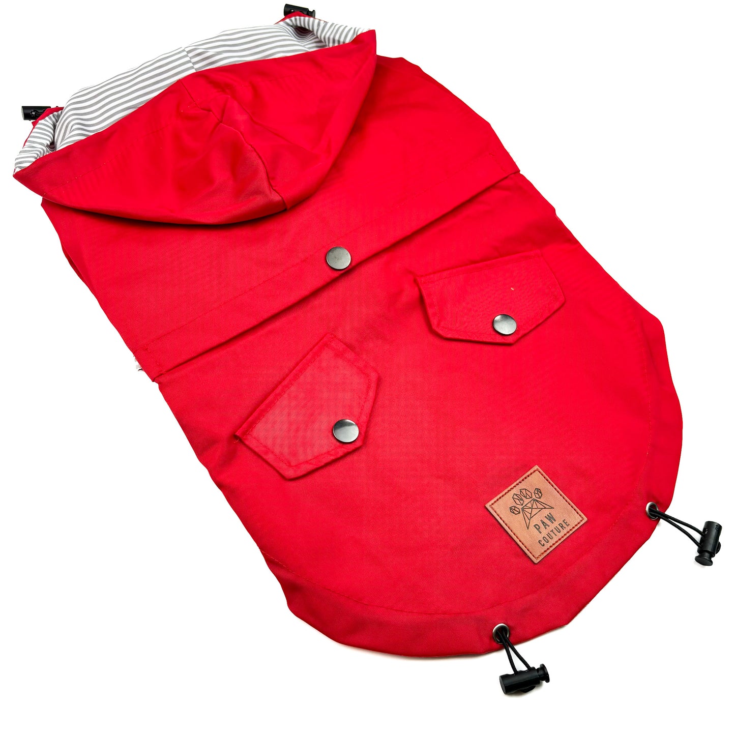 Waterproof Dog Rain Jacket - Imperial Red