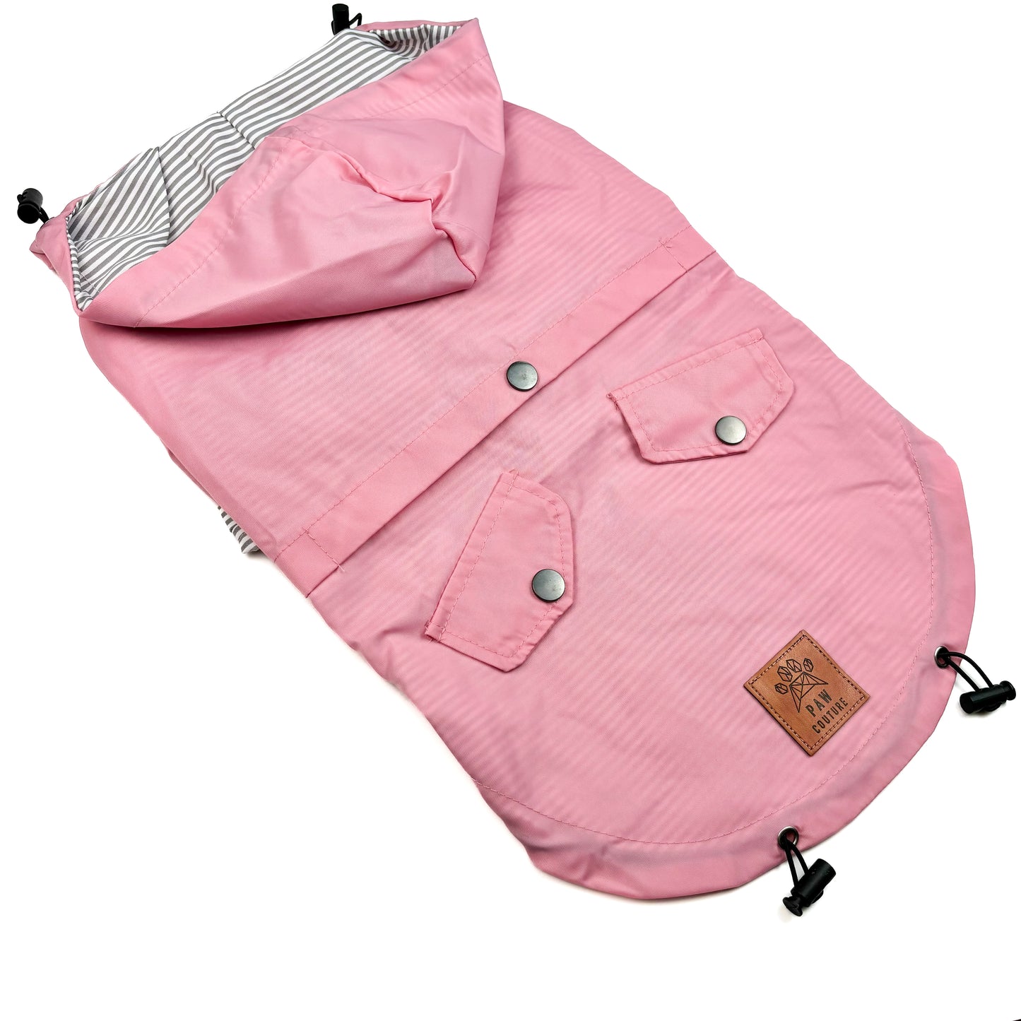 Waterproof Dog Rain Jacket - Blush Pink