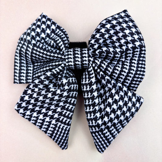 City Houndstooth Sailor Bow Tie