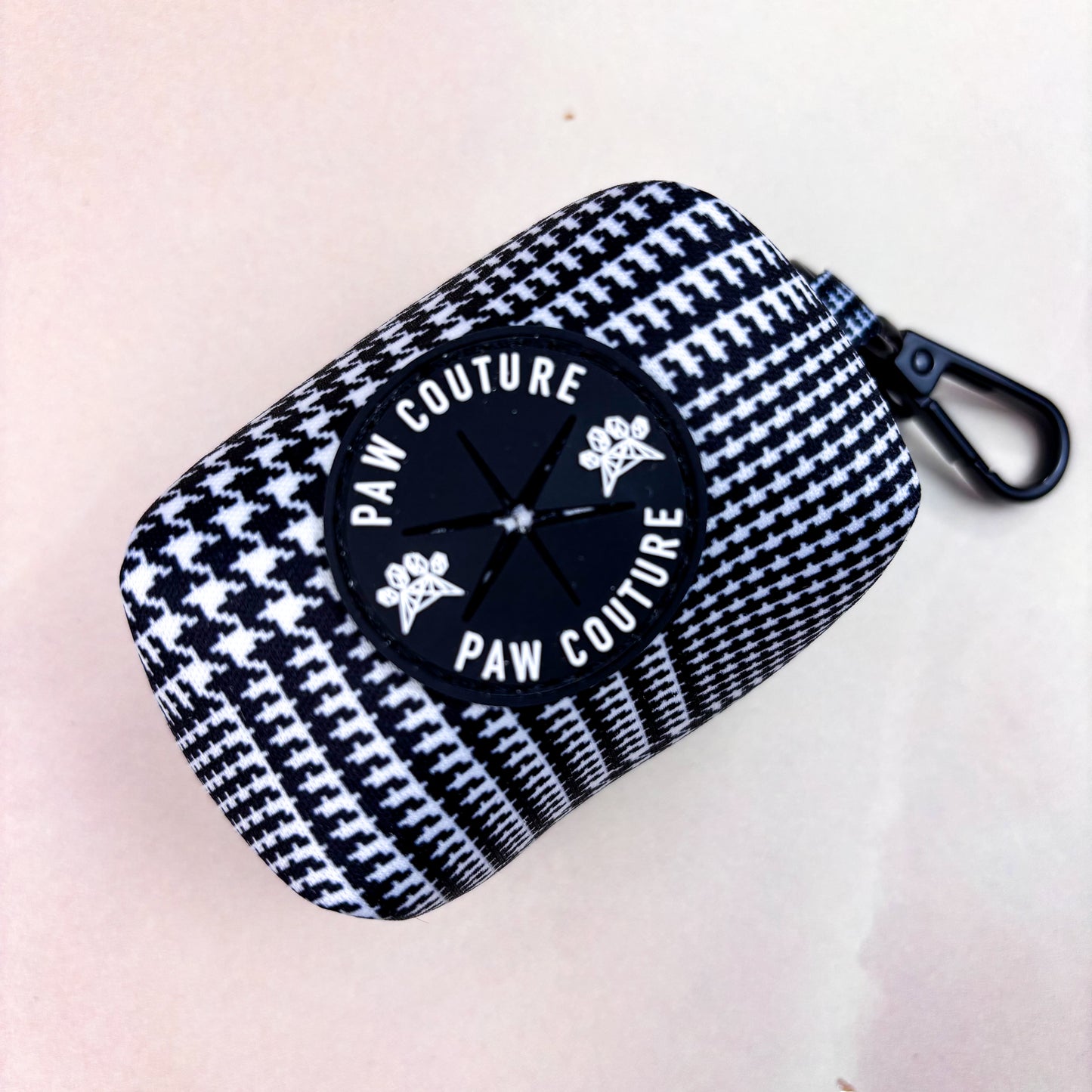 City Houndstooth Poo Bag Holder