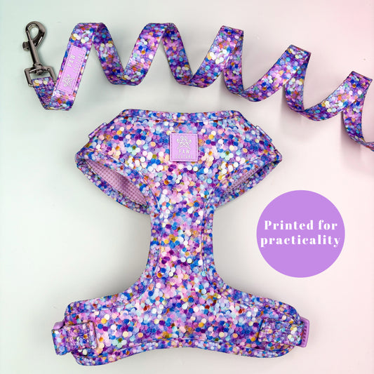 Confetti Adjustable Harness & Lead Bundle - SHIPS FROM 30/10