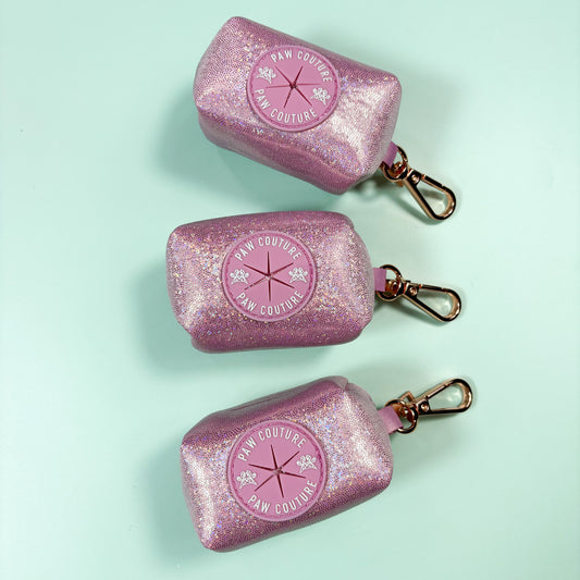 Pink Champagne Party Deluxe Poo Bag Holder