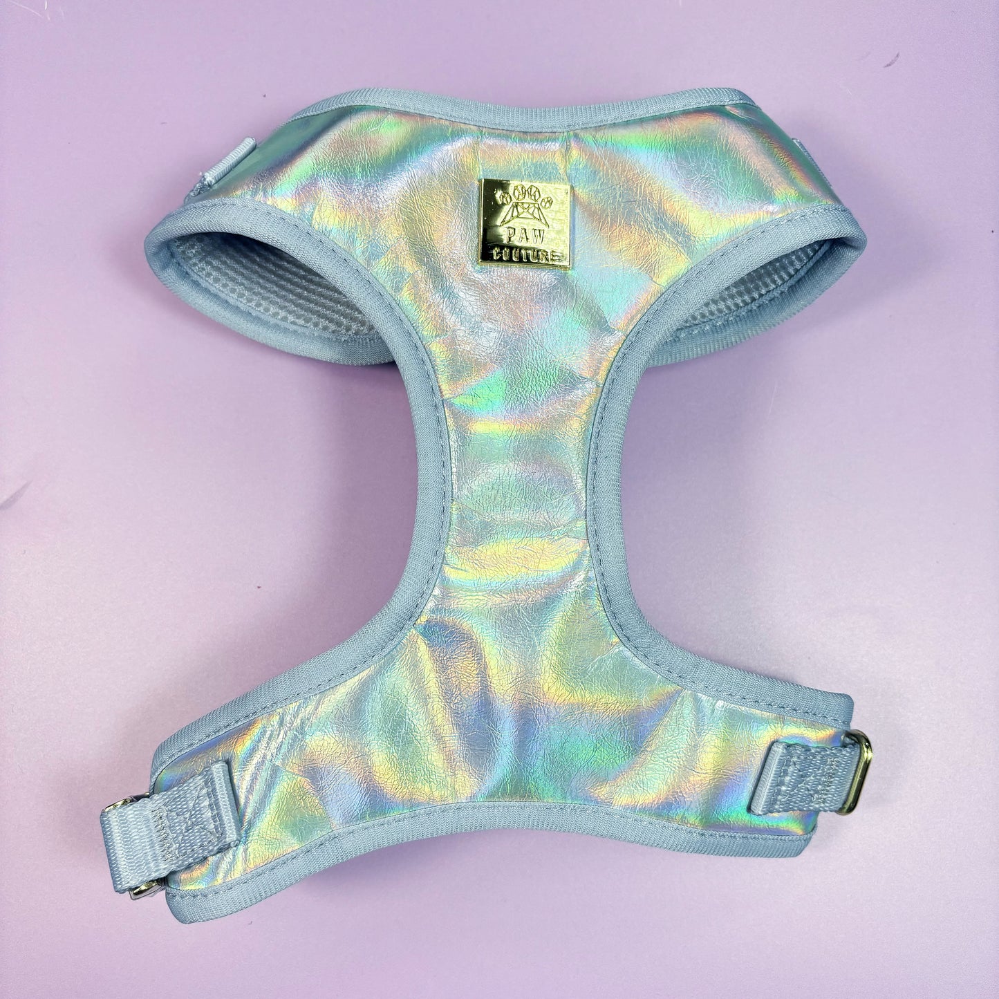 Disco Deluxe Iridescent Leatherette Adjustable Harness- Occasionwear