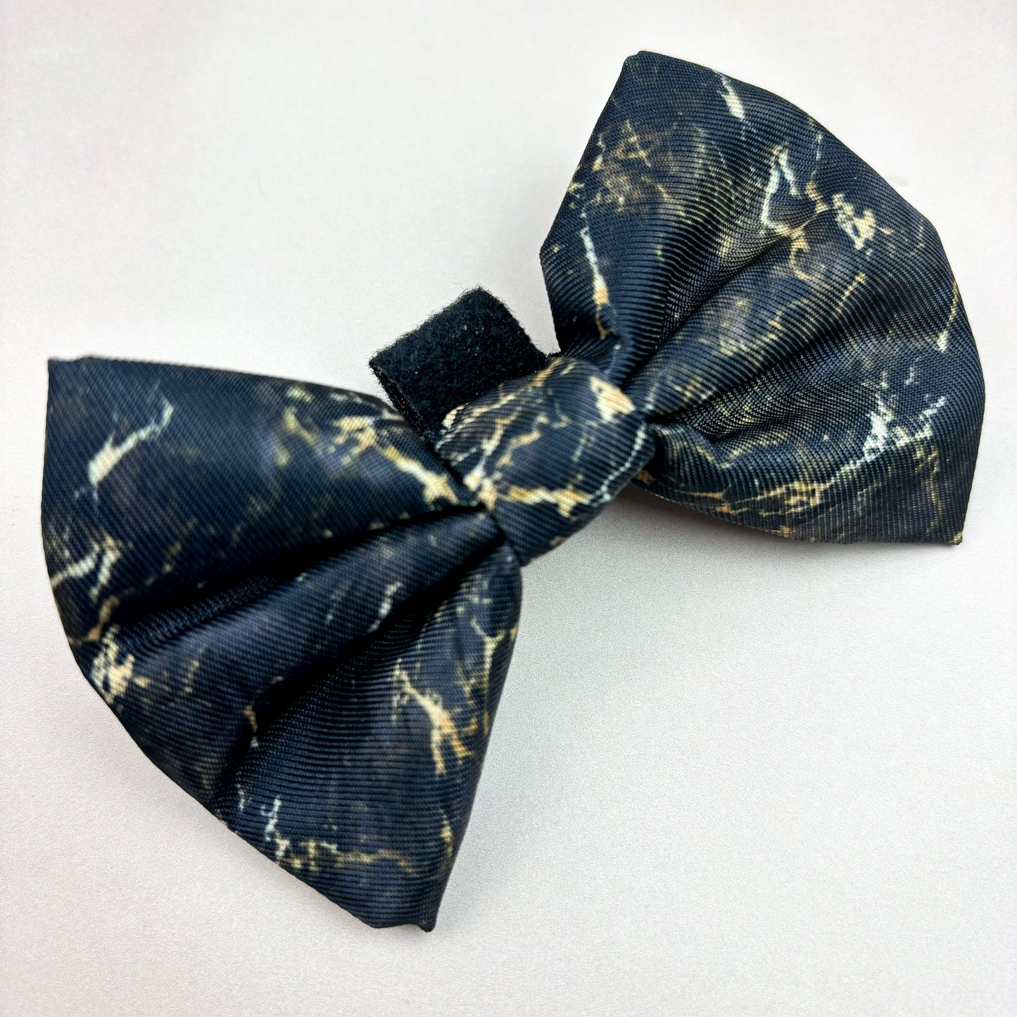 Midnight Marble Deluxe Bow Tie