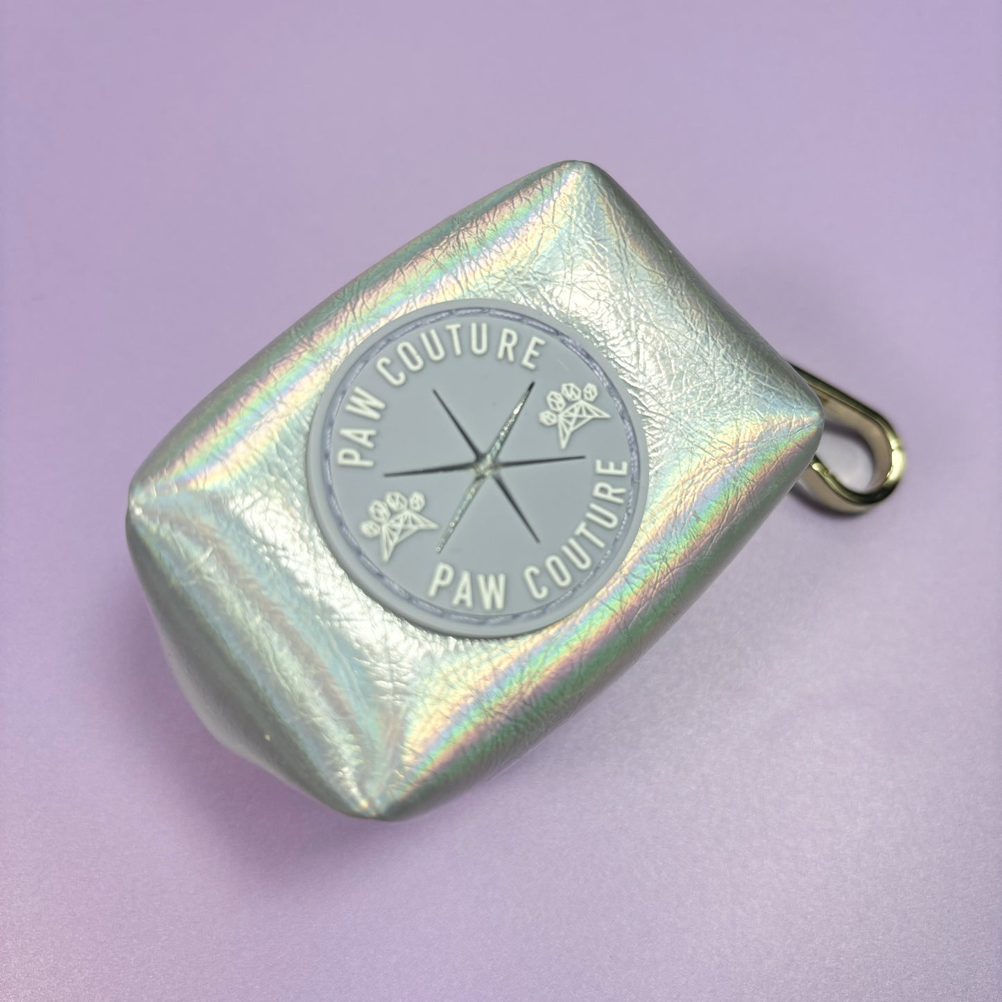 Disco Deluxe Iridescent Leatherette Deluxe Poo Bag Holder Occasionwear