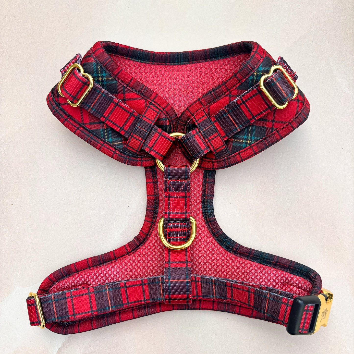 Tartan Deluxe Adjustable Harness & Lead Bundle