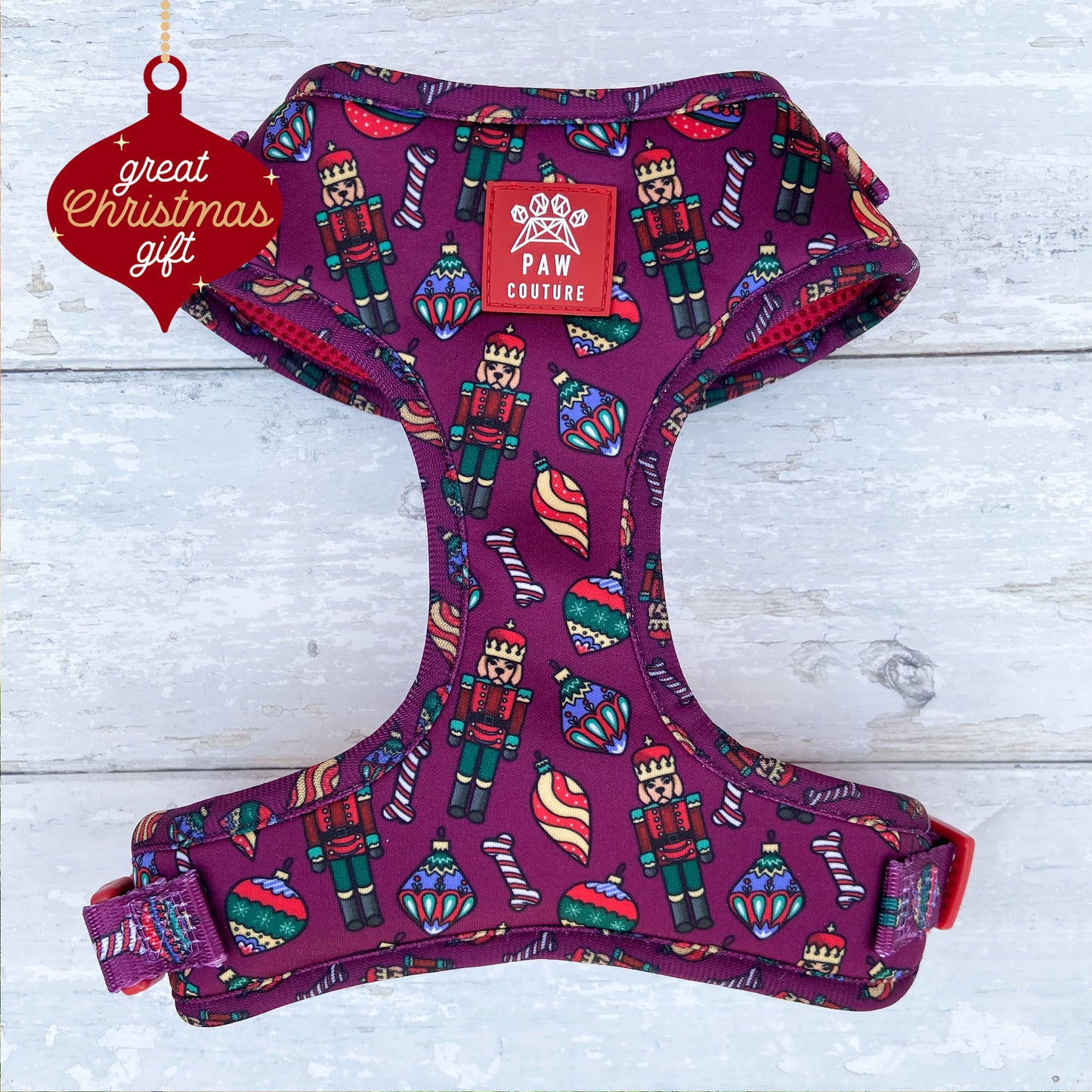 Christmas Pawbles Adjustable Harness