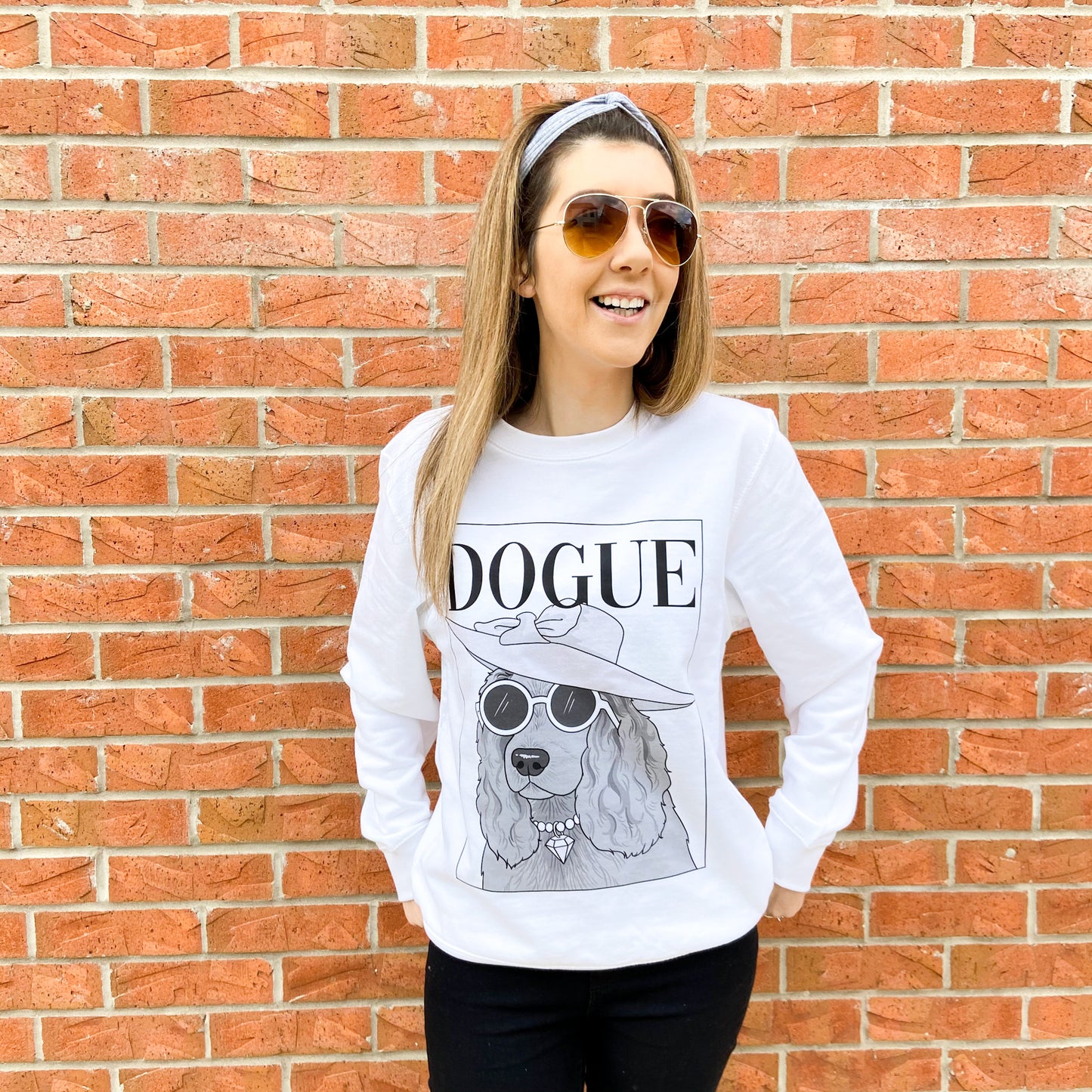 Dogue White Sweatshirt