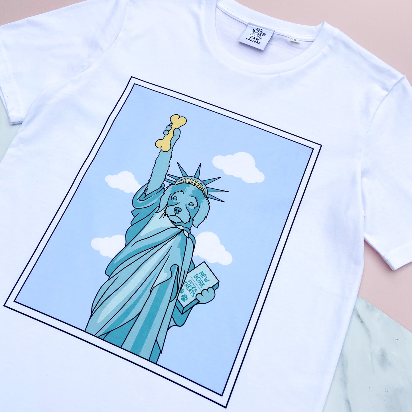 New Bork, New Bork White T-shirt