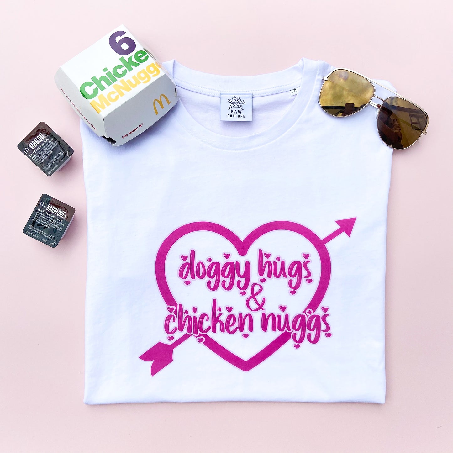 Doggy Hugs & Chicken Nuggs White T-shirt