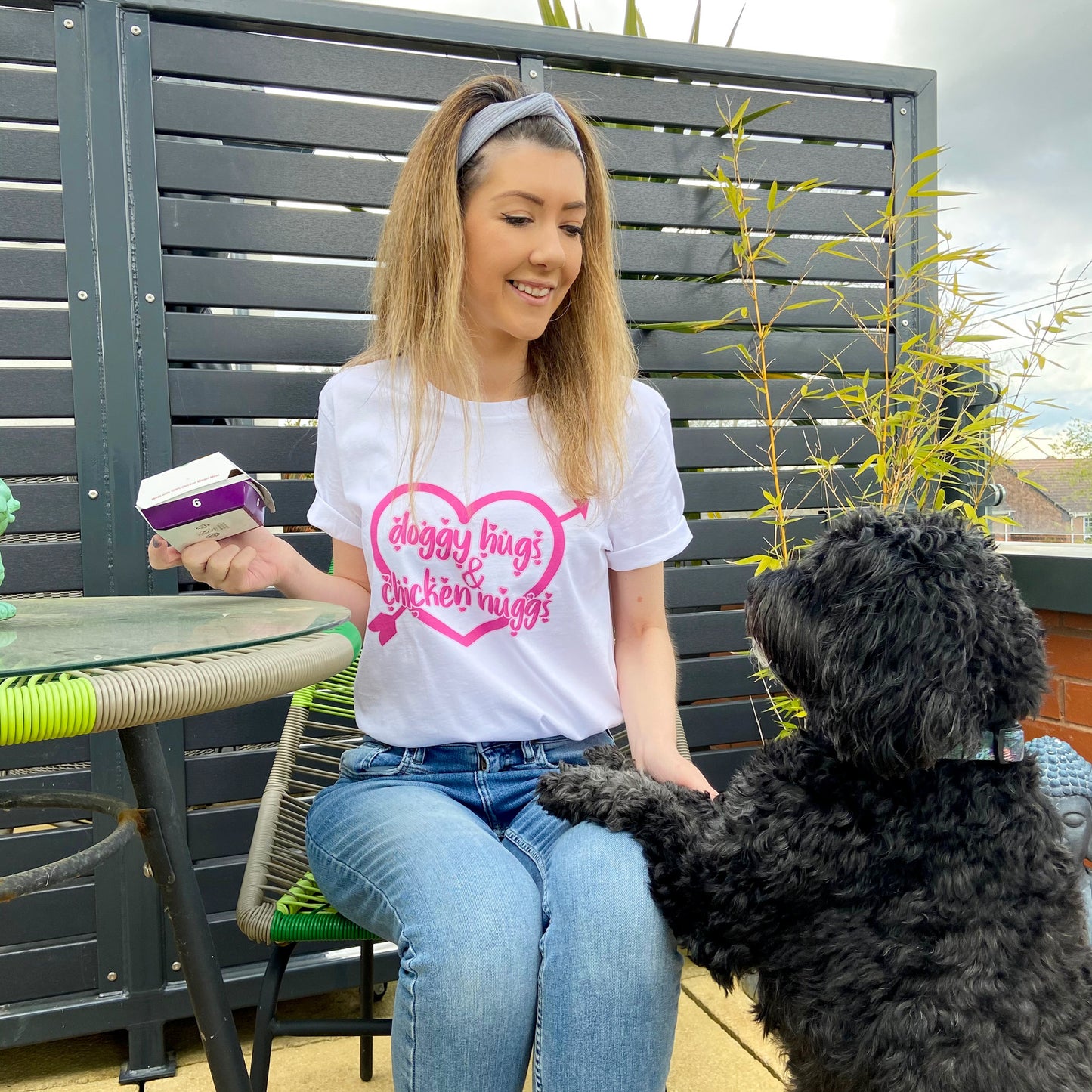Doggy Hugs & Chicken Nuggs White T-shirt