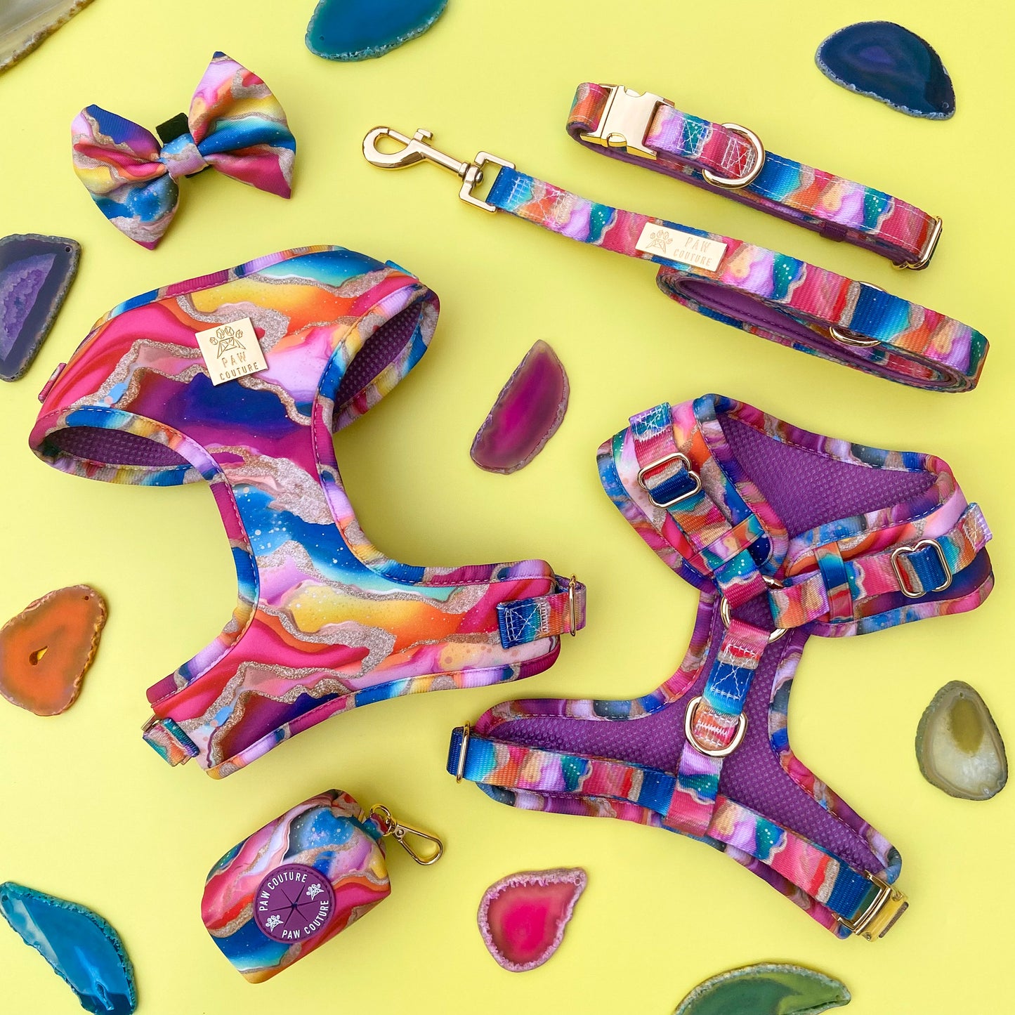 Rainbow Agate Deluxe Poo Bag Holder