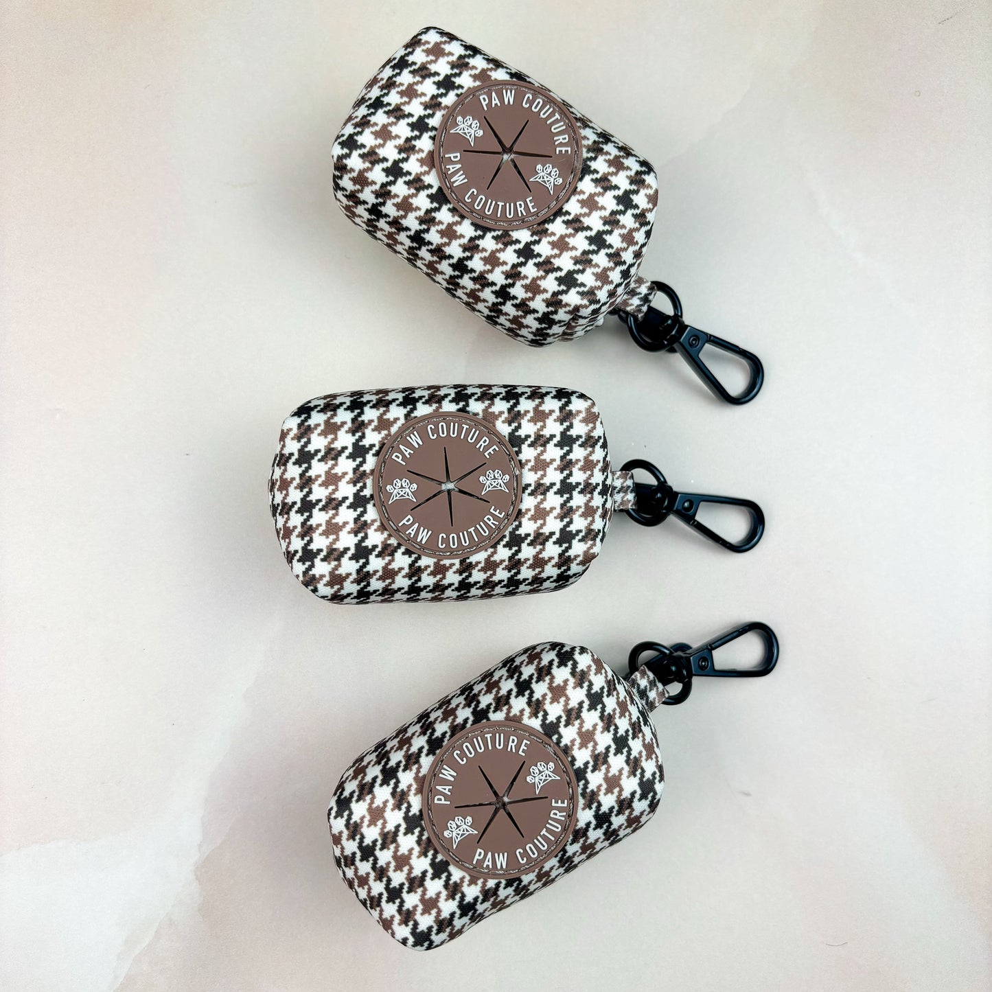 Country Houndstooth Poo Bag Holder