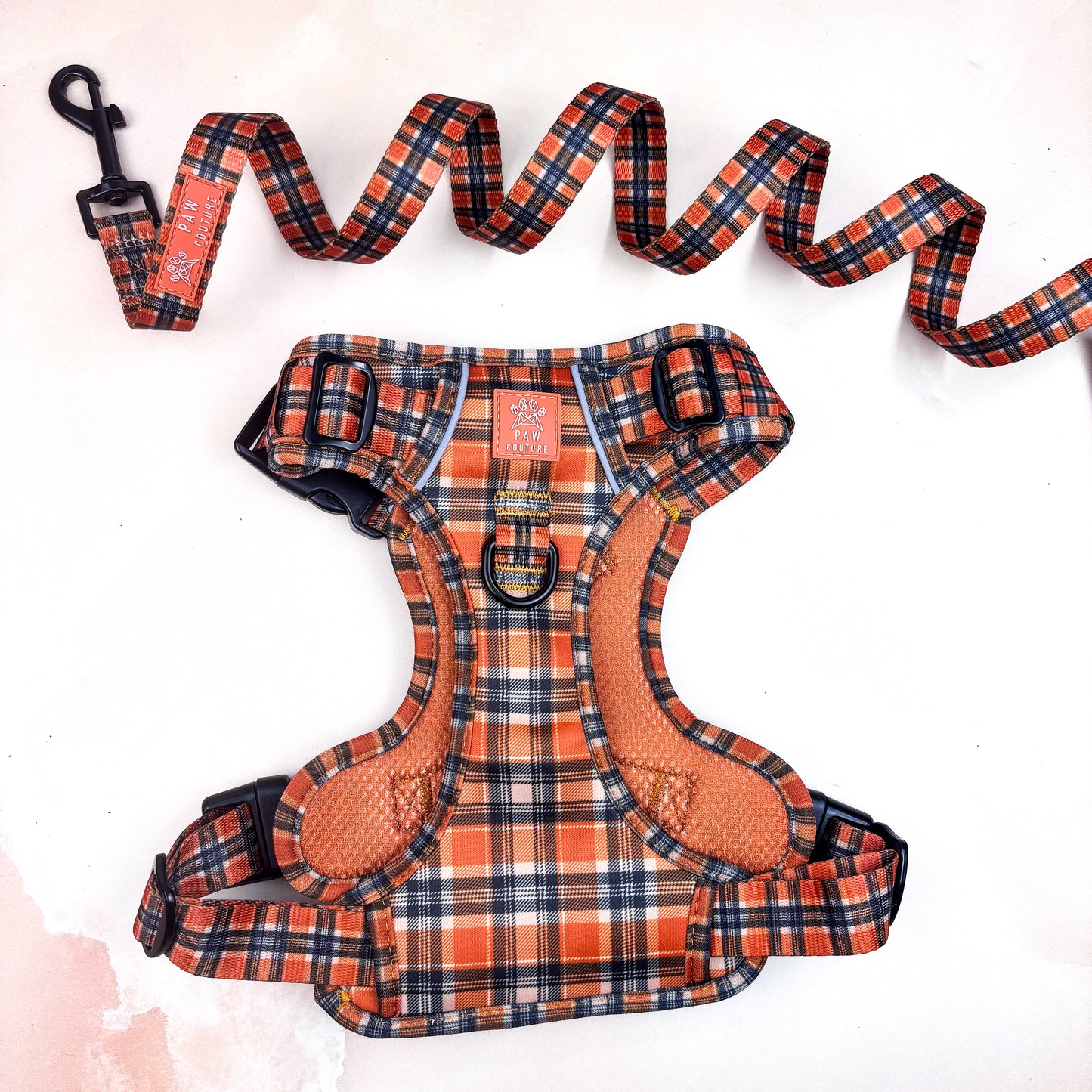 Rustic Plaid Step-in Harness & Lead Bundle