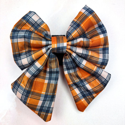 Rustic Plaid Sailor Bow Tie