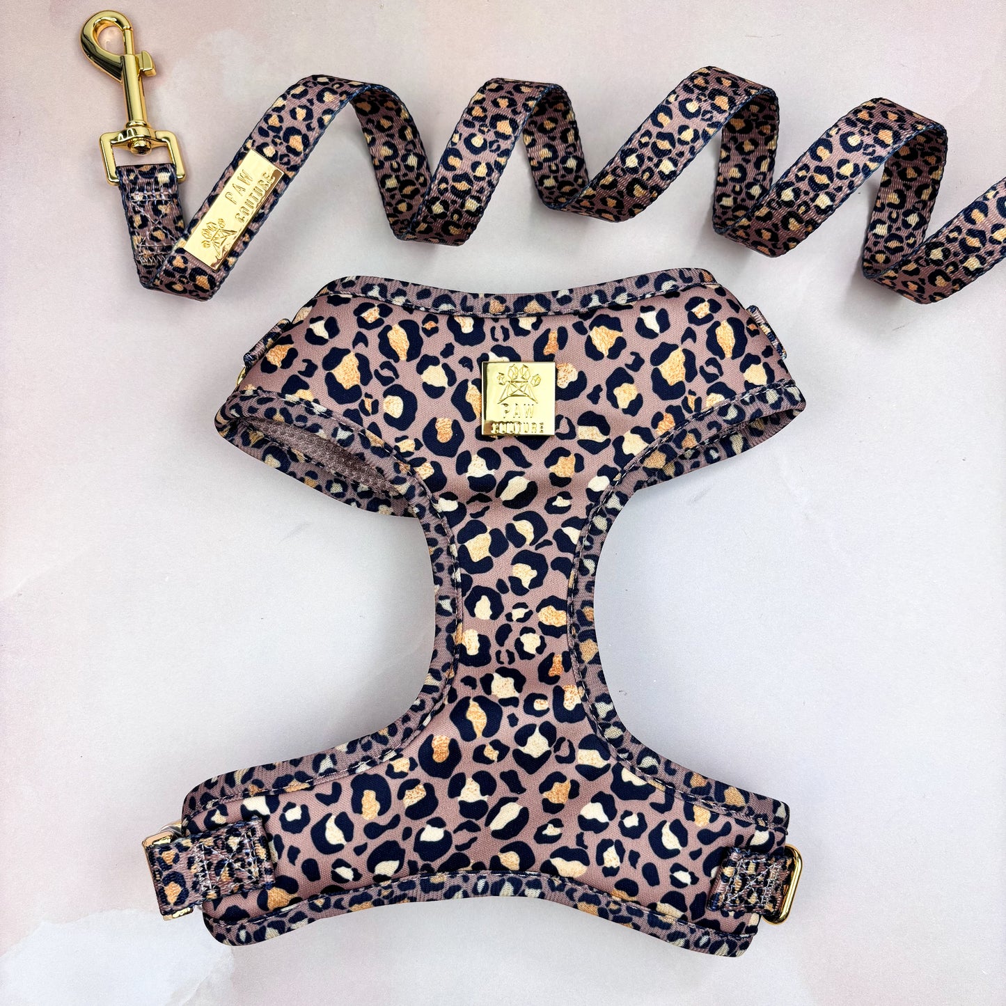 Tan Safari Deluxe Adjustable Harness & Lead Bundle