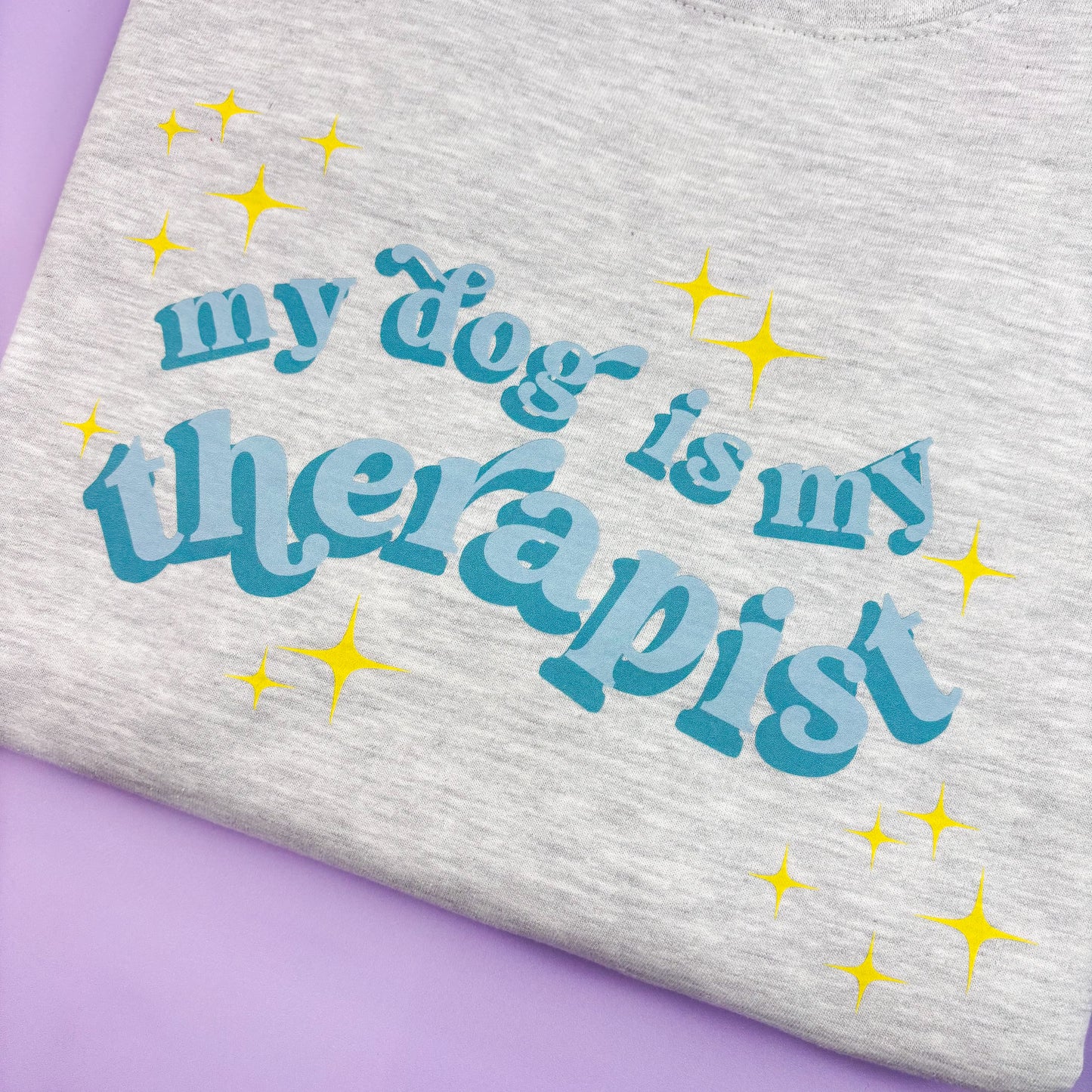 My Dog Is My Therapist Ash Grey Sweatshirt