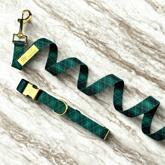 Argyle Deluxe  - Collar & Lead Bundle