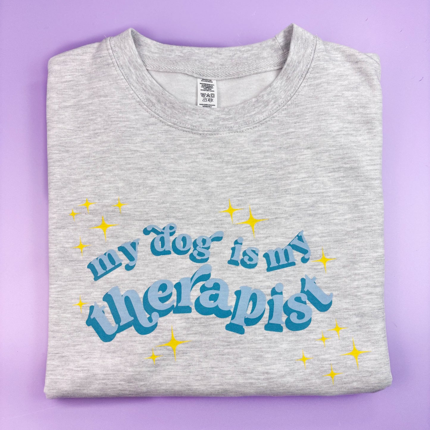 My Dog Is My Therapist Ash Grey Sweatshirt
