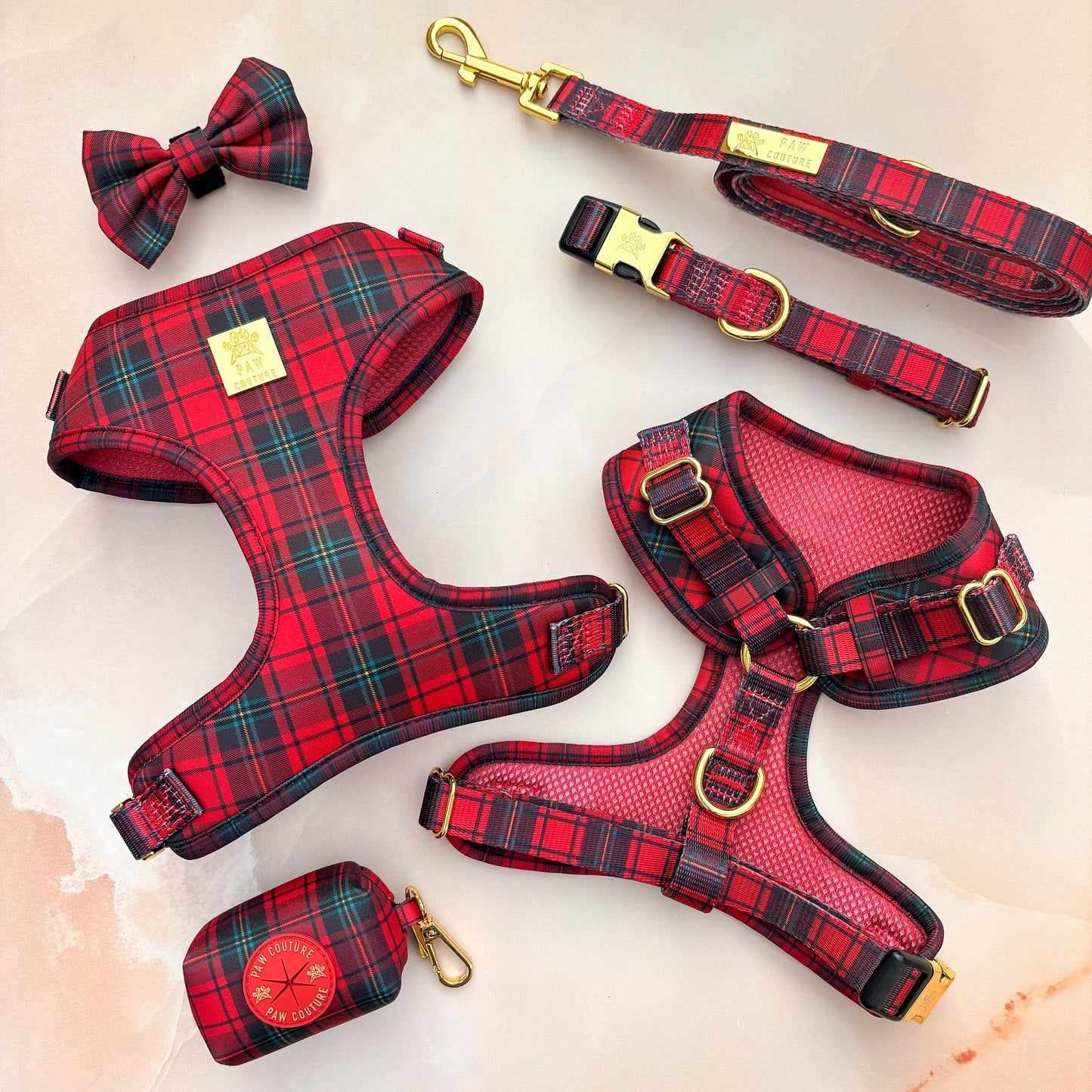 Tartan Deluxe Poo Bag Holder