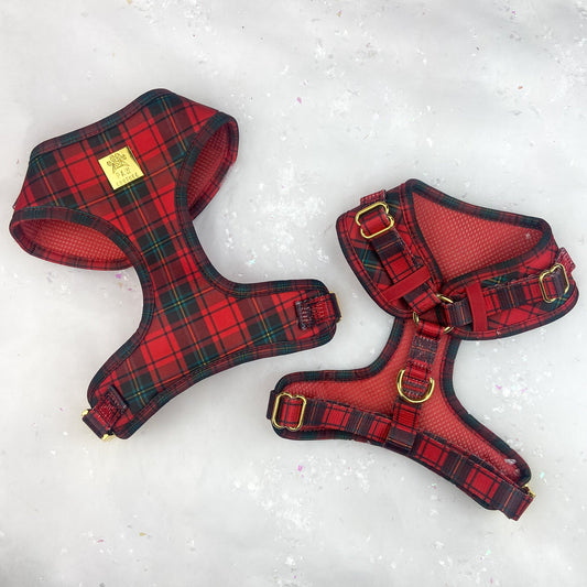 *LESS THAN PERFECT* Tartan Deluxe Adjustable Harness