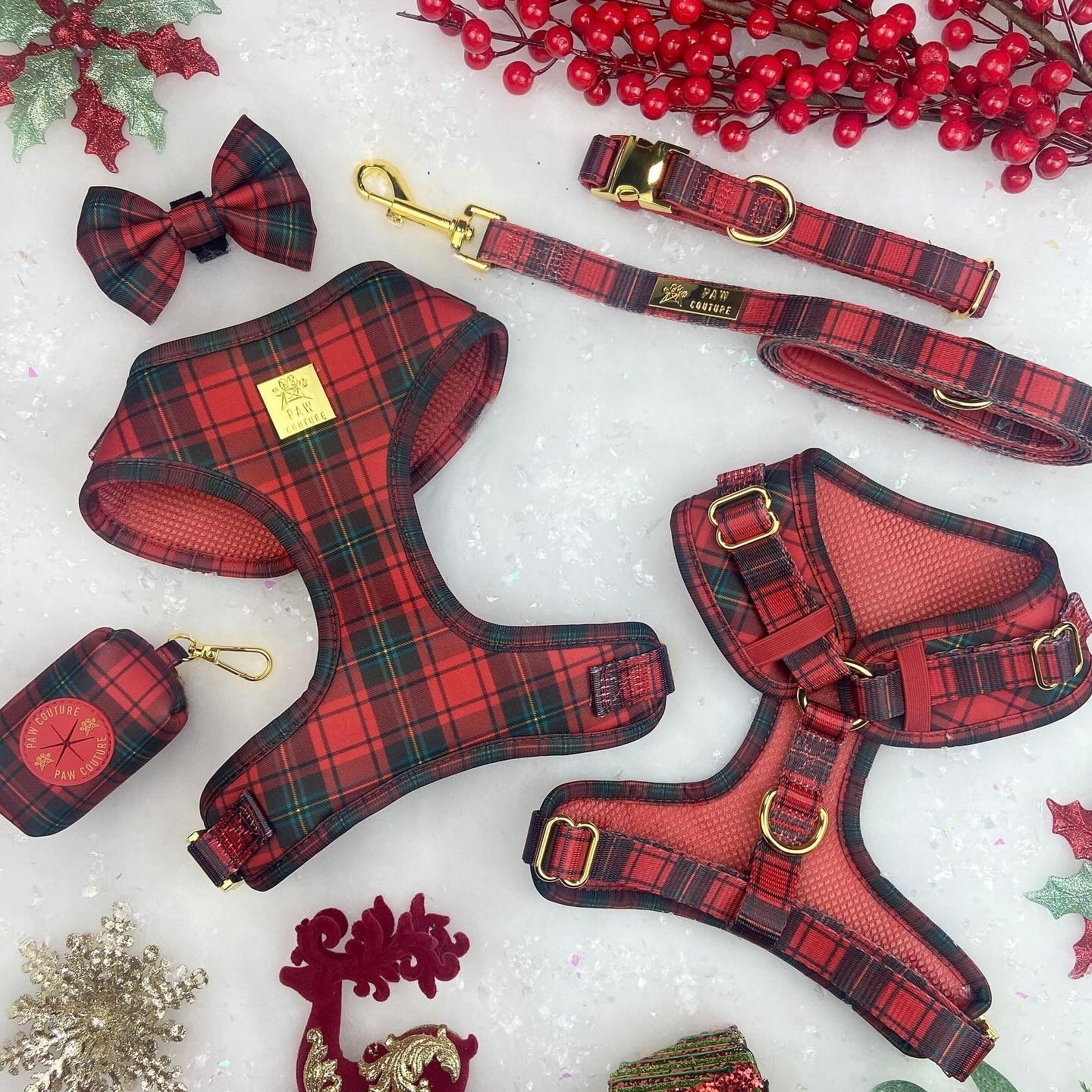 *LESS THAN PERFECT* Tartan Deluxe Adjustable Harness