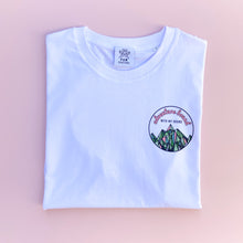 Load image into Gallery viewer, Adventure Bound with My Hound Printed White T-shirt
