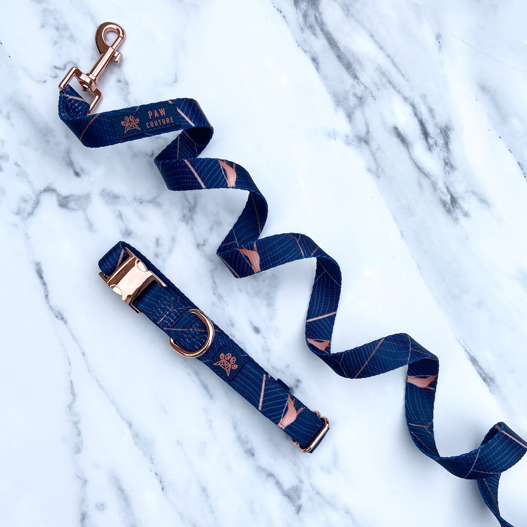 Midnight Palm Deluxe  - Collar & Lead Bundle