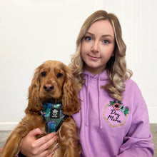Load image into Gallery viewer, Dog Mama Floral Embroidered Lilac hoodie
