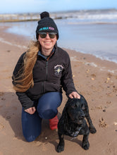 Load image into Gallery viewer, Adventure Bound with My Hound Embroidered Black Fleece
