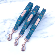 Load image into Gallery viewer, Teal Diamond Deluxe Lead
