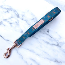 Load image into Gallery viewer, Teal Diamond Deluxe  - Collar &amp; Lead Bundle
