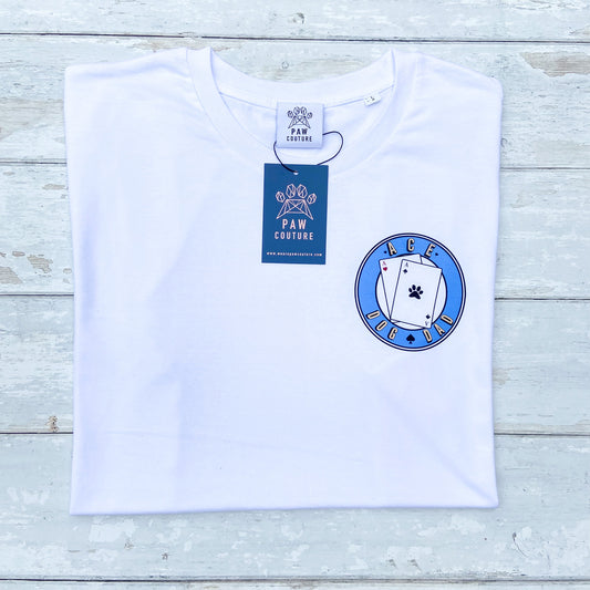 Ace Dog Dad White T-shirt