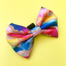 Load image into Gallery viewer, Rainbow Agate Deluxe Bow Tie
