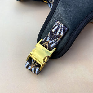 Opulence Deluxe Vegan Leather Adjustable Harness & Lead Bundle