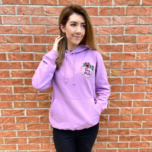Load image into Gallery viewer, Dog Mama Floral Embroidered Lilac hoodie
