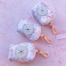 Load image into Gallery viewer, Rose Gold Marble Deluxe Poo Bag Holder

