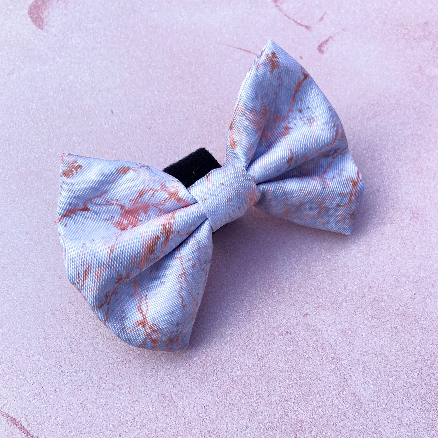 Rose Gold Marble Deluxe Bow Tie