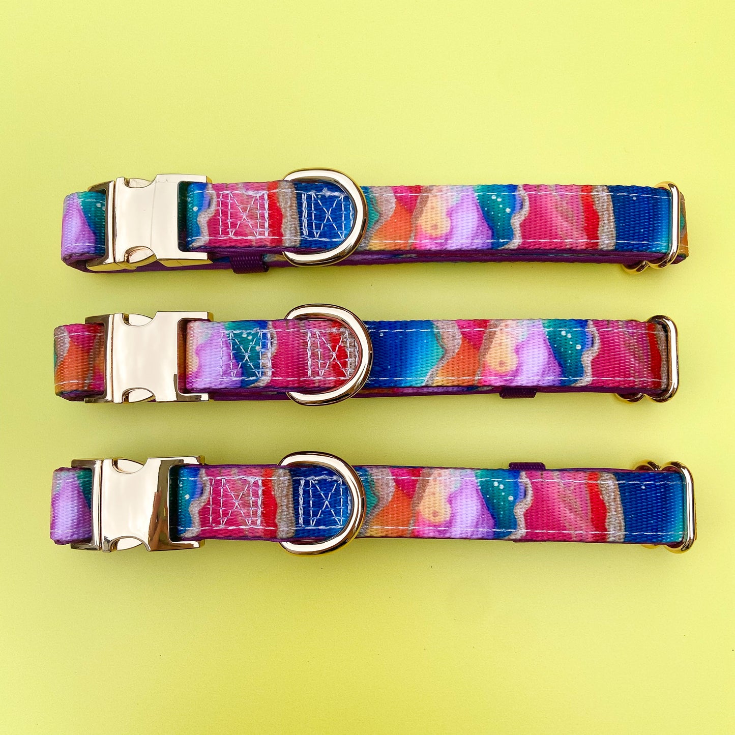Rainbow Agate Deluxe  - Collar & Lead Bundle