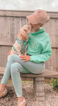 Load image into Gallery viewer, In Dog We Trust Embroidered Peppermint Hoodie
