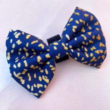 Load image into Gallery viewer, Golden Confetti Deluxe Bow Tie
